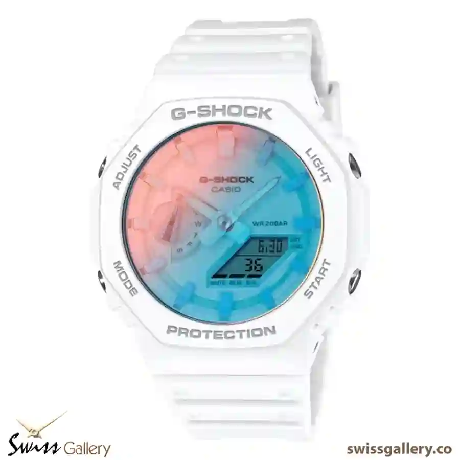 GA-2100TL-7ADR.webp ساعت مچی مردانه و زنانه کاسیو جی شاک مدل GA-2100TL-7ADR - Image 1